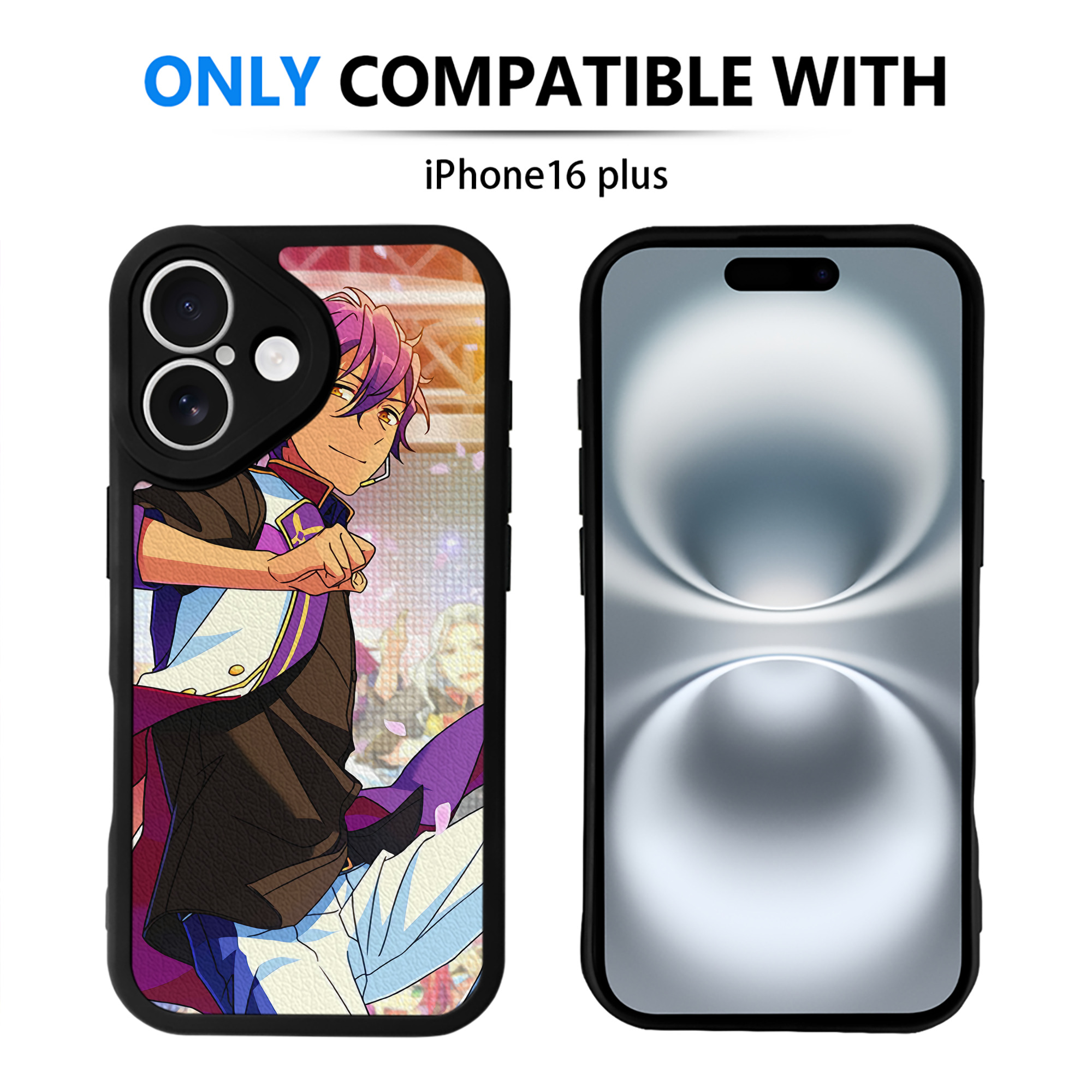 （画像用） あんさんぶるスターズ! Ensemble Stars 【iPhone 16シリーズ対応】シリコンスマホケース（レザー調） 材質：シリコン